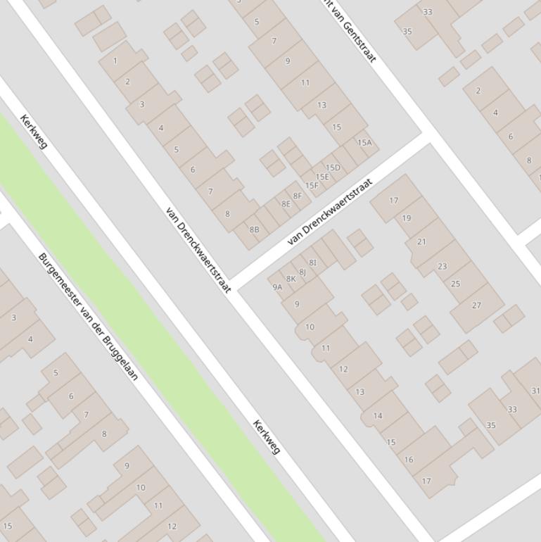 Kaart van de van Drenckwaertstraat.