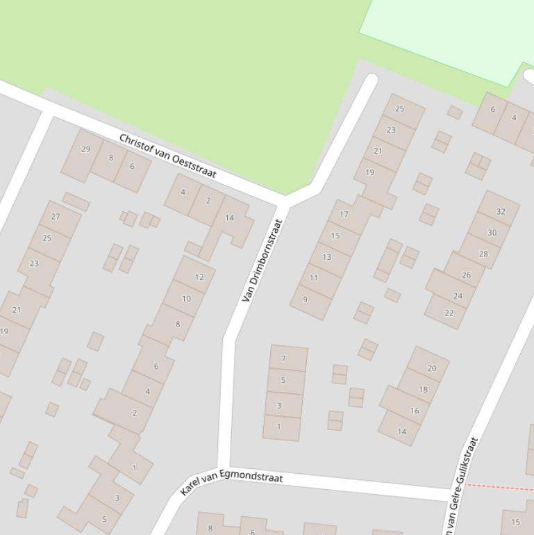 Kaart van de Van Drimbornstraat.