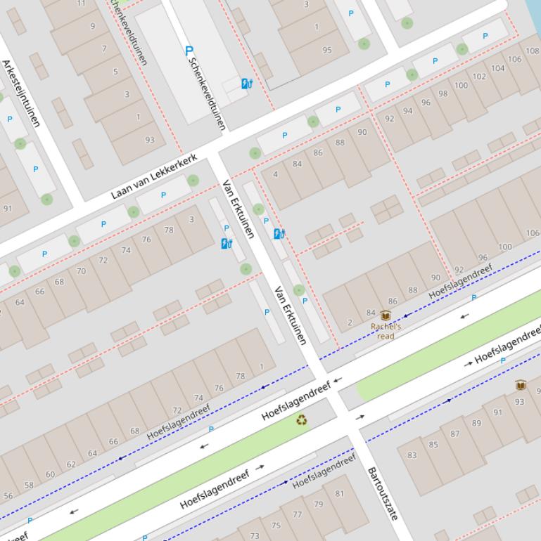 Kaart van  Van Erktuinen.