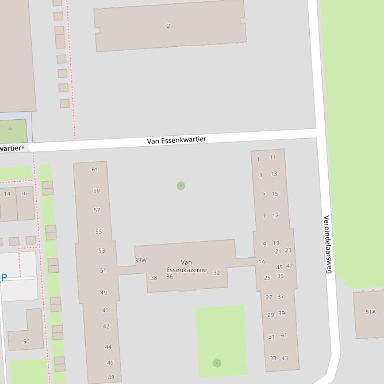 Kaart van  Van Essenkwartier.