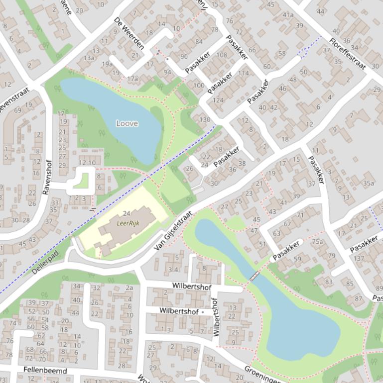 Kaart van de van Gijselstraat.