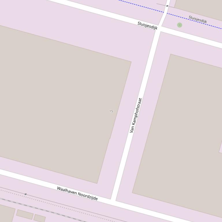 Kaart van de Van Kamphofstraat.