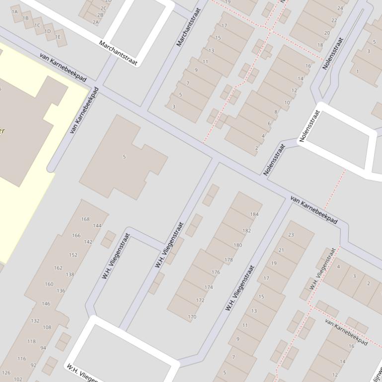 Kaart van het van Karnebeekpad.