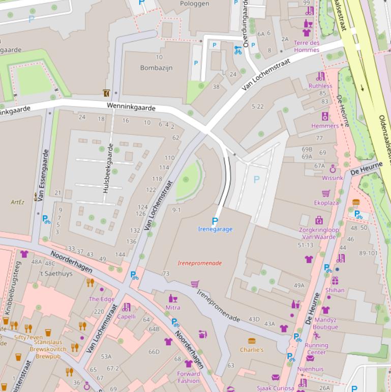 Kaart van de Van Lochemstraat.