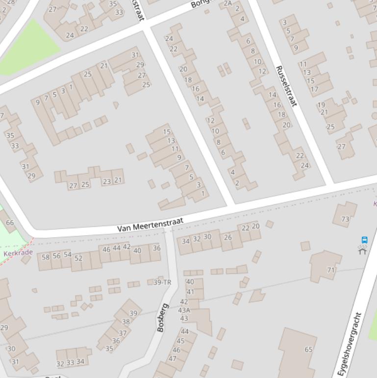 Kaart van de van Meertenstraat.