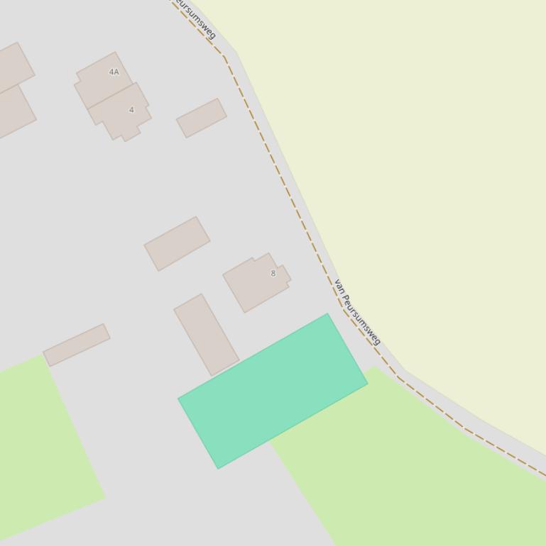 Kaart van de van Peursumsweg.