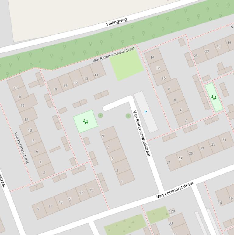 Kaart van de Van Remmerswaalstraat.