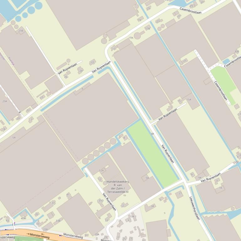 Kaart van de Van Ruyvenlaan.