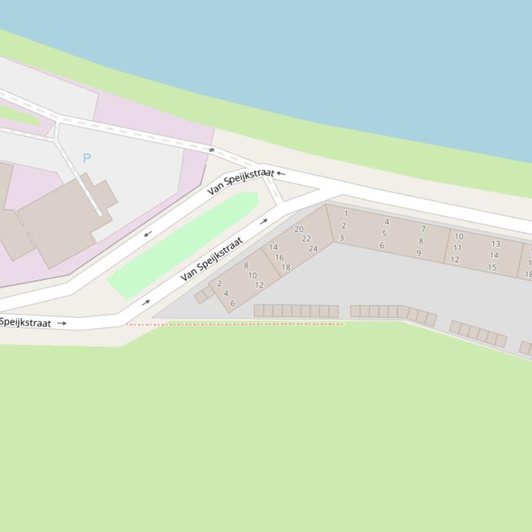 Kaart van de Van Speijkstraat.