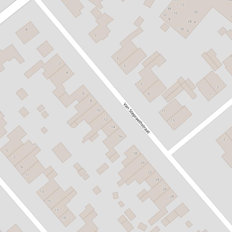 Kaart van de Van Stepraethstraat.