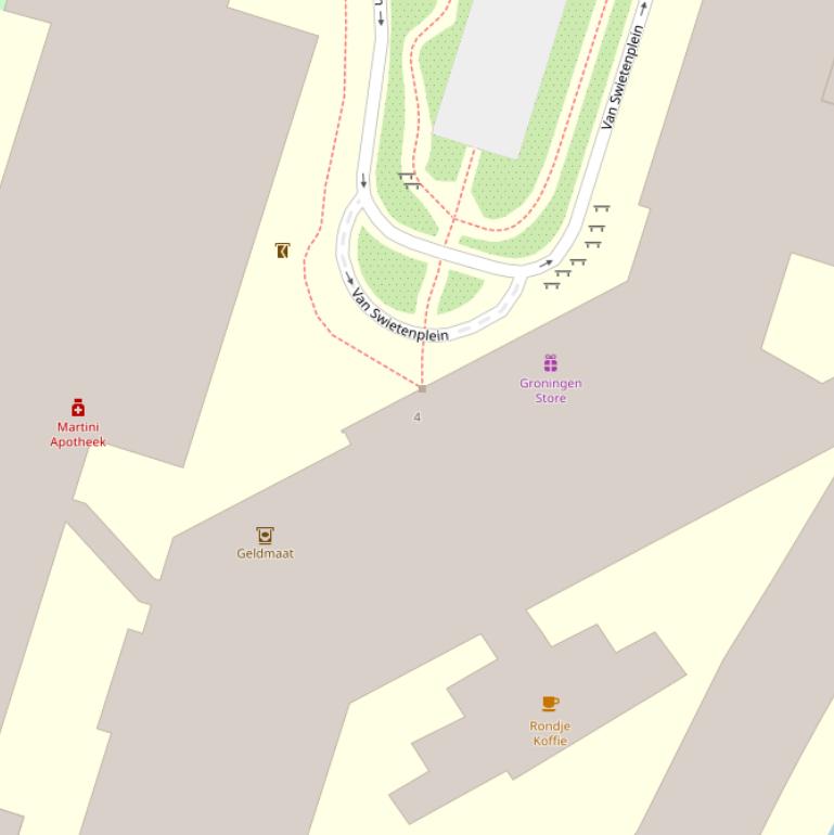 Kaart van het Van Swietenplein.