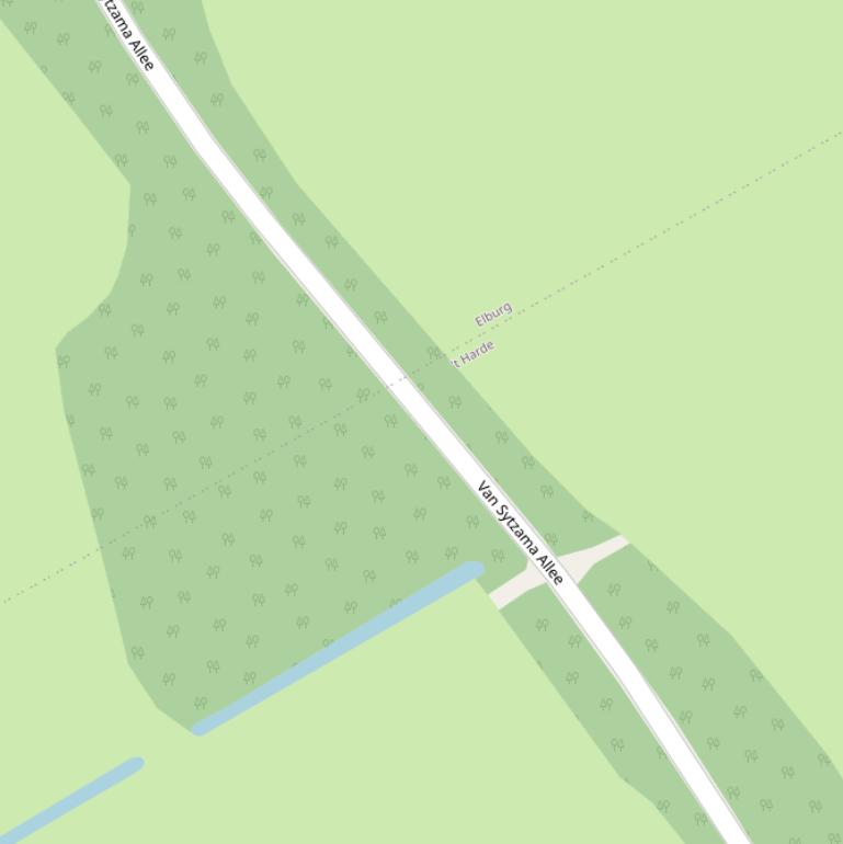 Kaart van  Van Sytzama Allee.