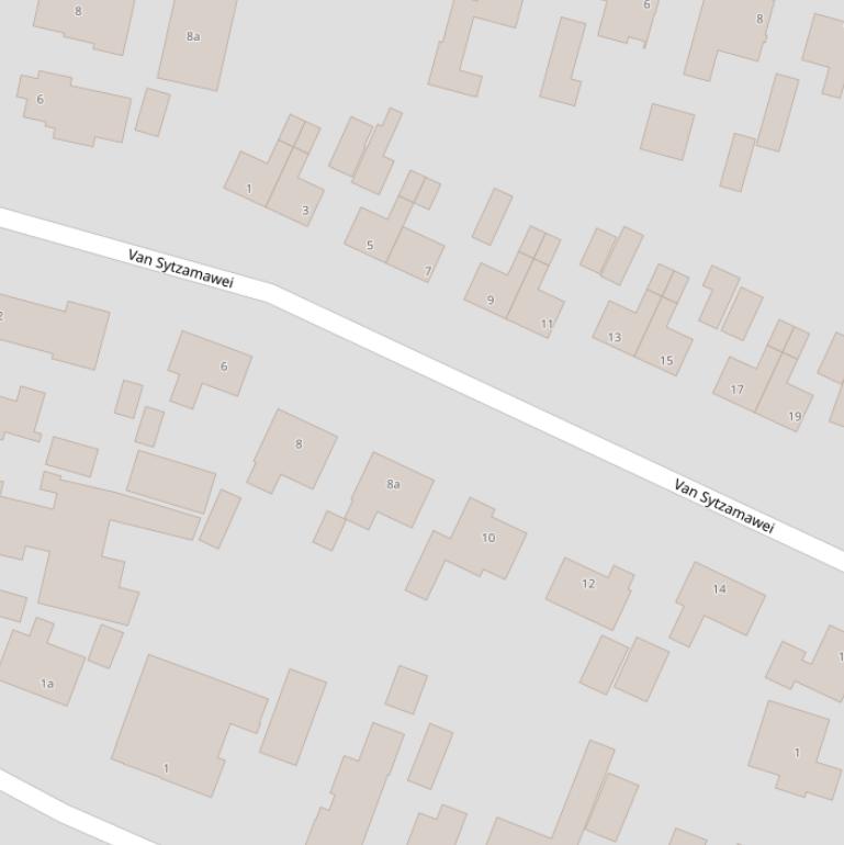 Kaart van  Van Sytzamawei.