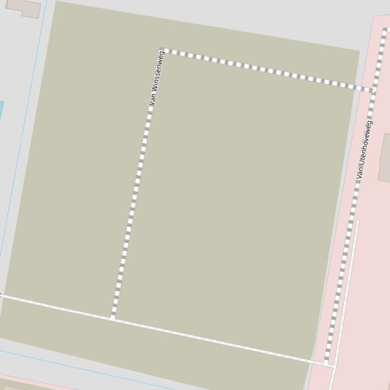 Kaart van de Van Winssenweg.