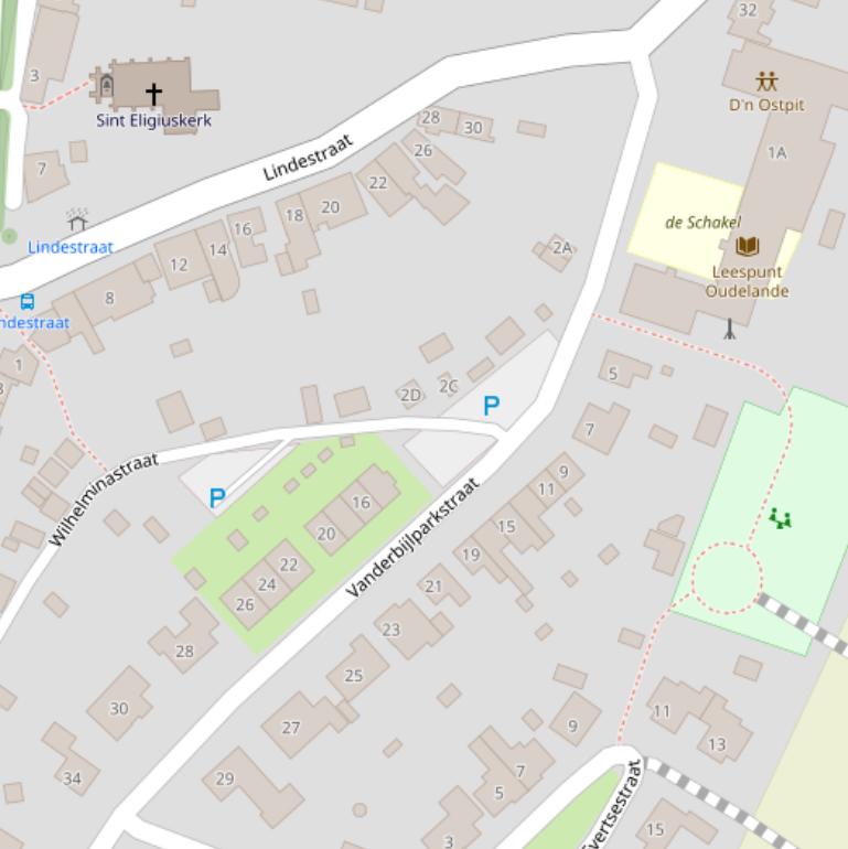 Kaart van de Vanderbijlparkstraat.