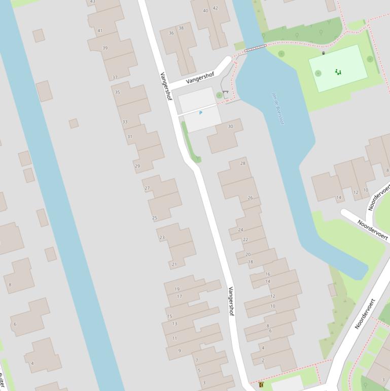 Kaart van de Vangershof.