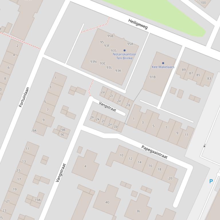 Kaart van de Vangstraat.