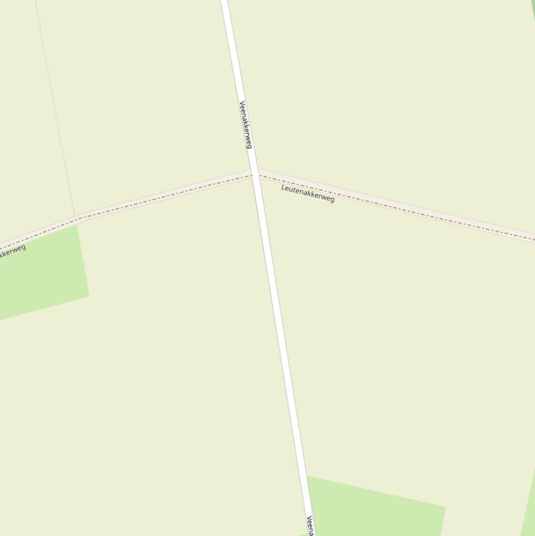 Kaart van de Veenakkerweg.