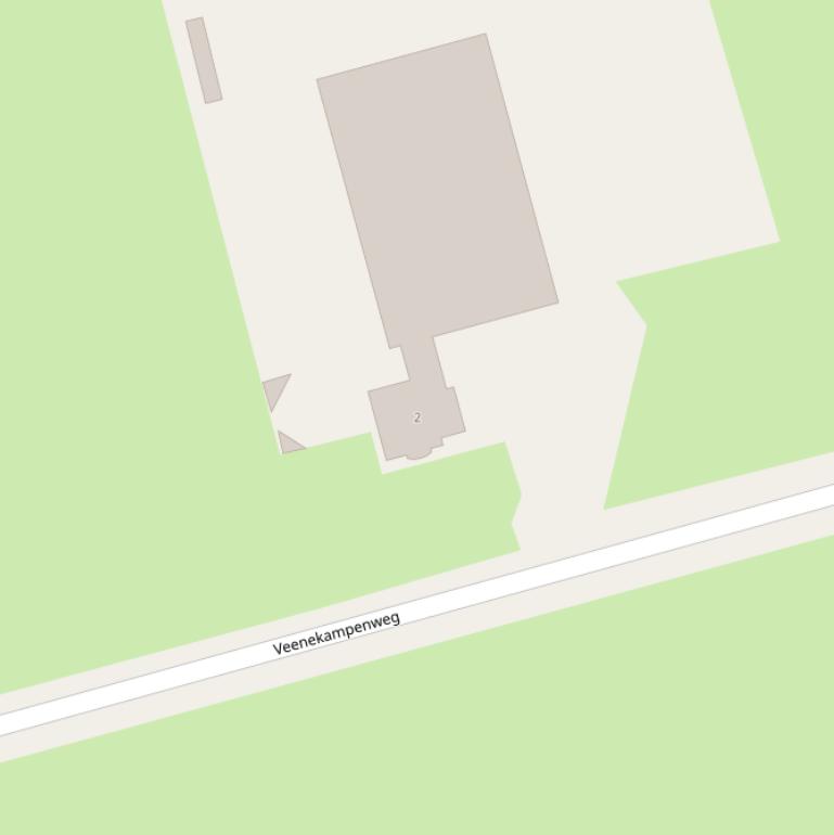 Kaart van de Veenekampenweg.