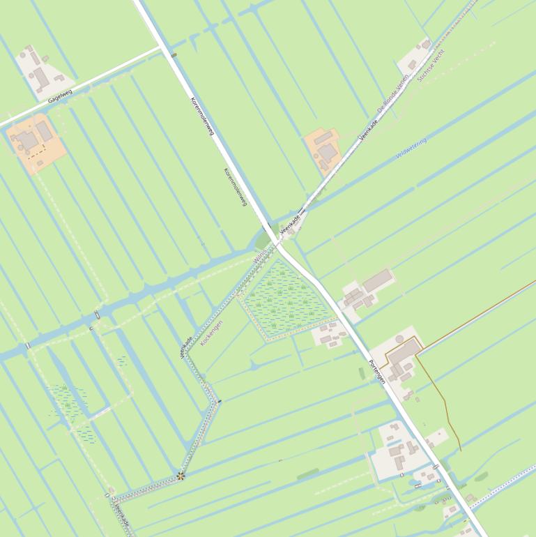 Kaart van de Veenkade.