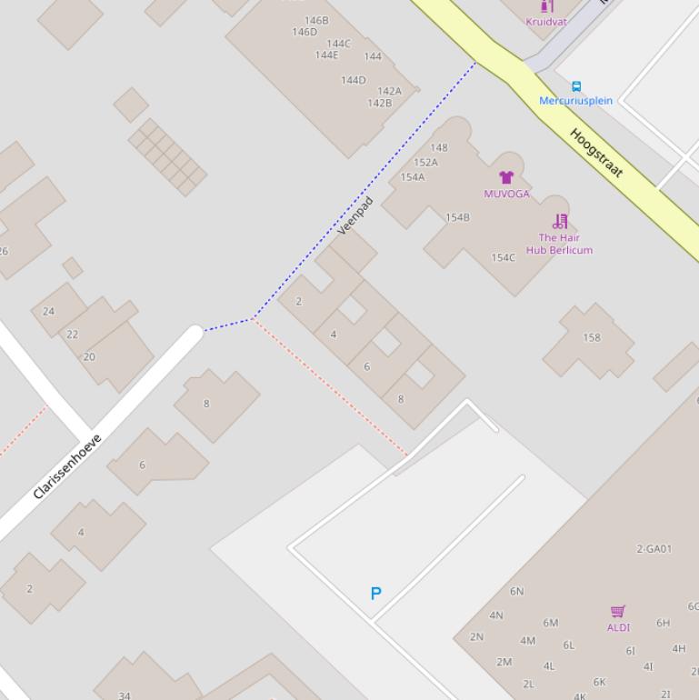 Kaart van het Veenpad.