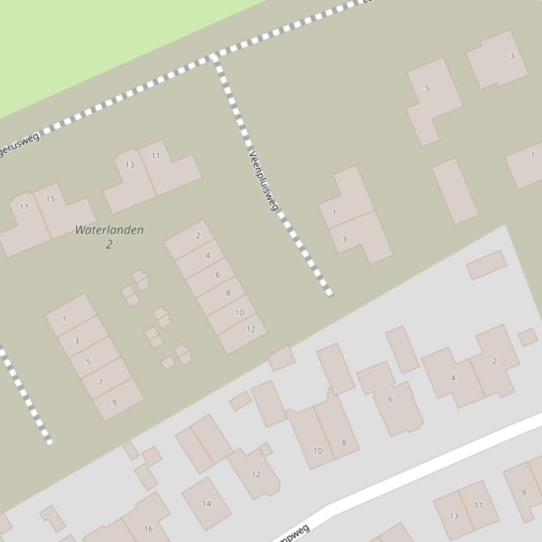 Kaart van de Veenpluisweg.