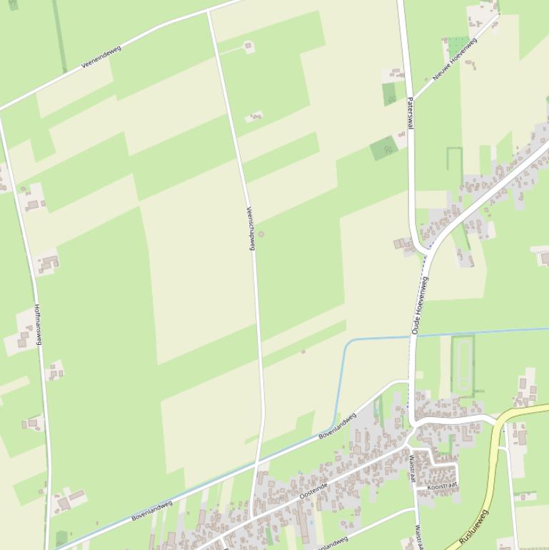 Kaart van de Veenschapweg.