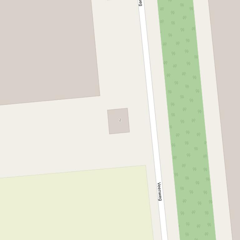 Kaart van de Veenweg.