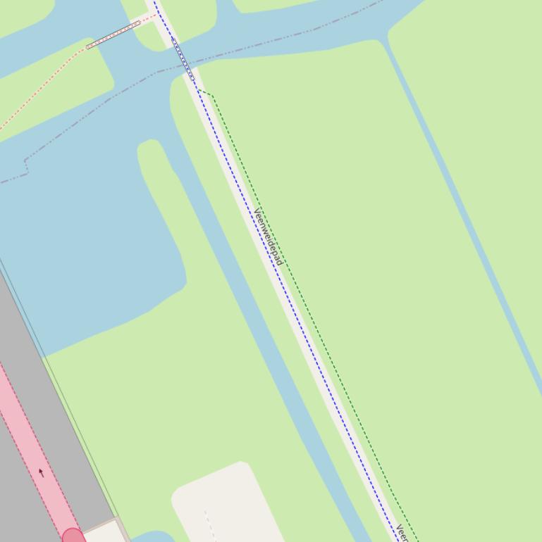 Kaart van het Veenweidepad.