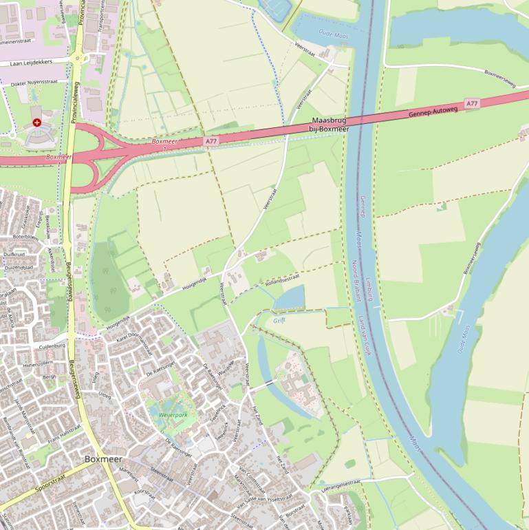 Kaart van de Veerstraat.