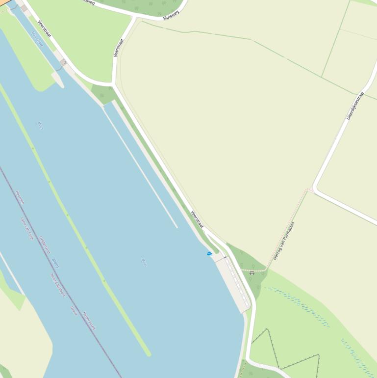 Kaart van de Veerstraat.