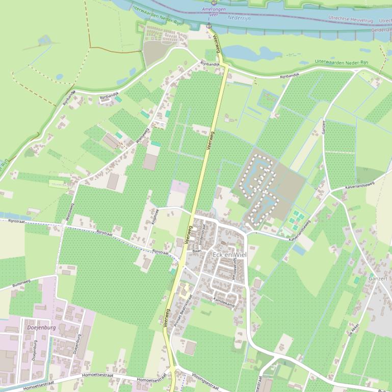 Kaart van de Veerweg.