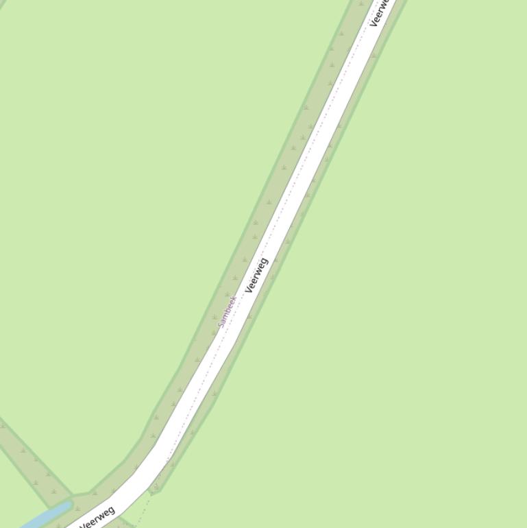 Kaart van de Veerweg.