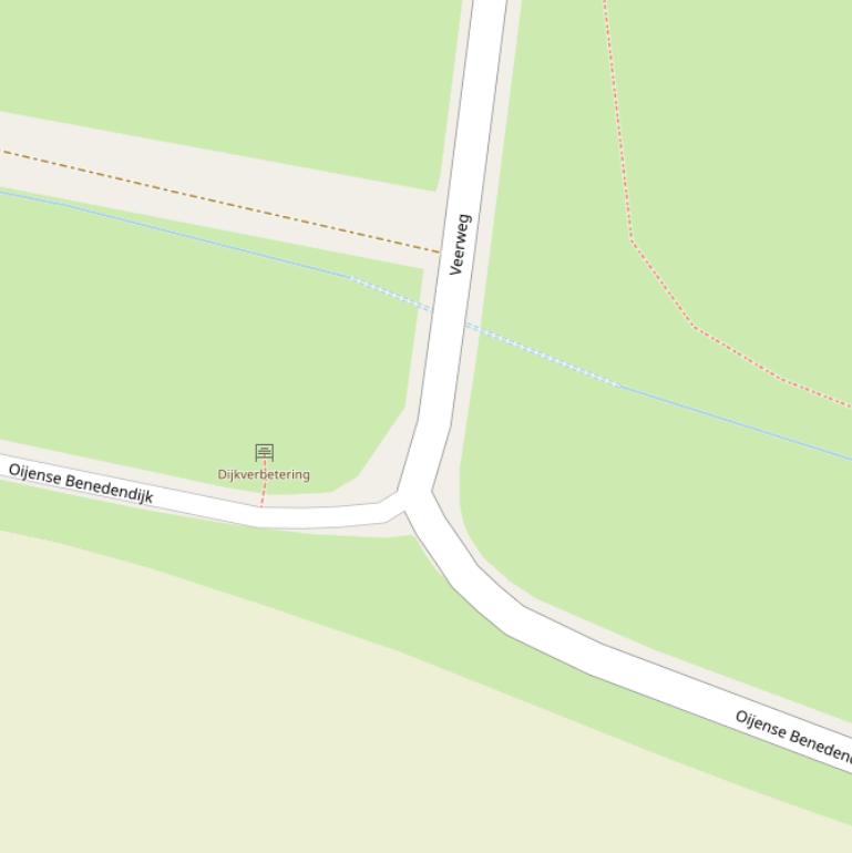 Kaart van de Veerweg.