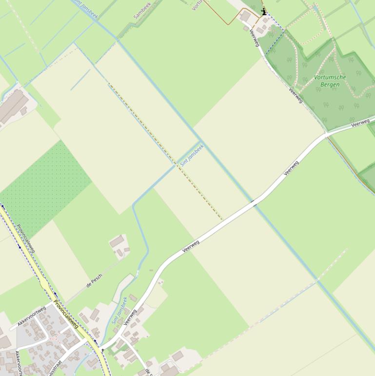 Kaart van de Veerweg.