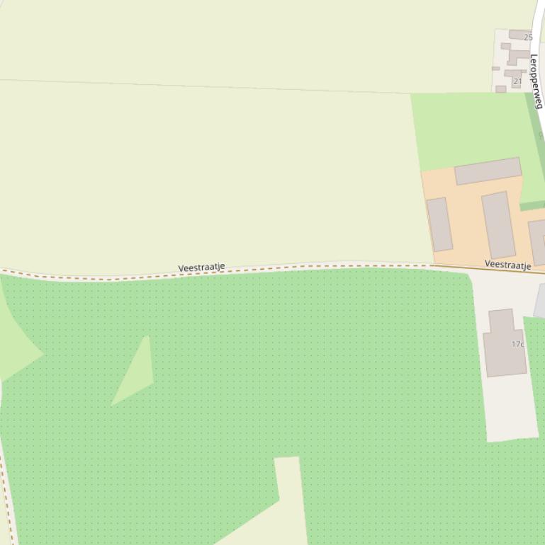 Kaart van het Veestraatje.