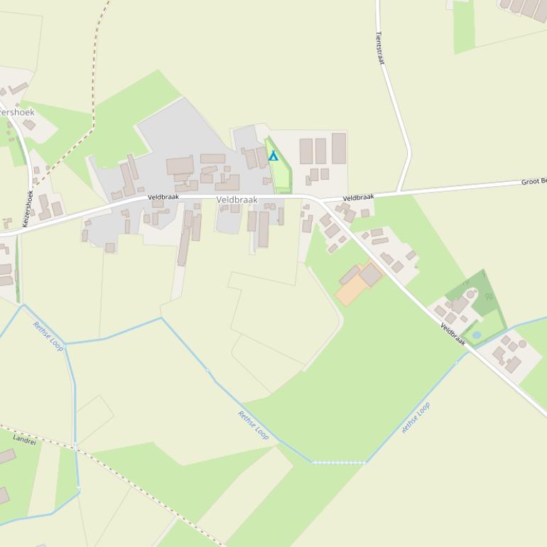 Kaart van  Veldbraak.