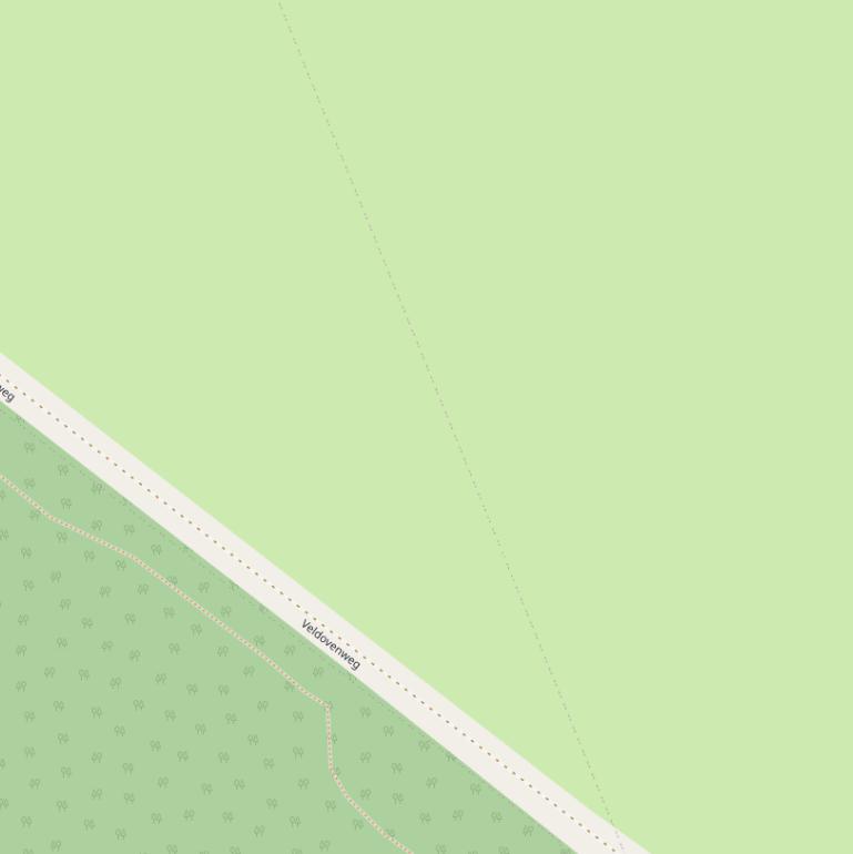 Kaart van de Veldovenweg.