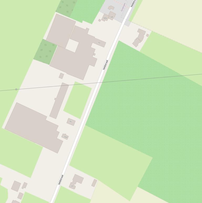 Kaart van de Veldstraat.