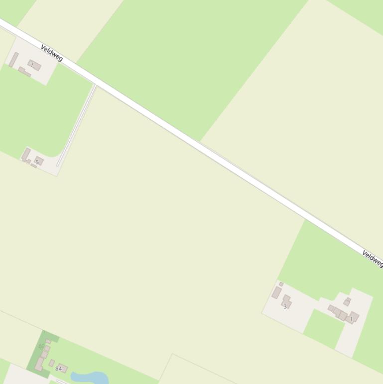 Kaart van de Veldweg.