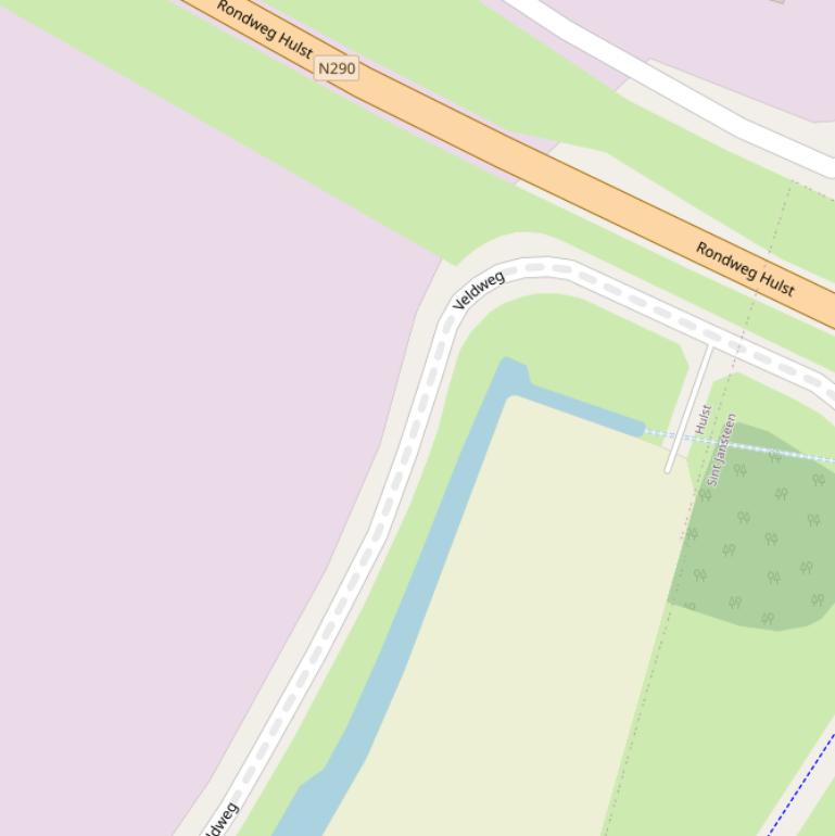 Kaart van de Veldweg.