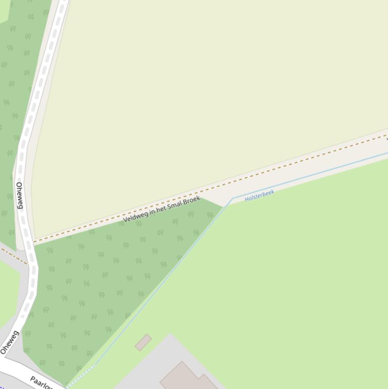 Kaart van  Veldweg in het Smal Broek.