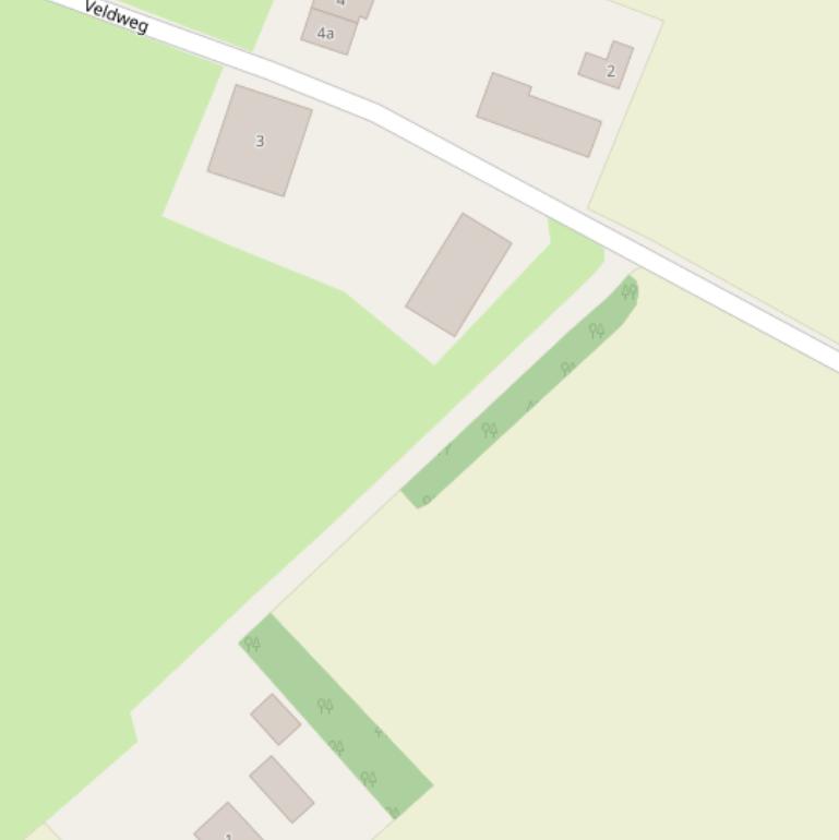 Kaart van de Veldweg.