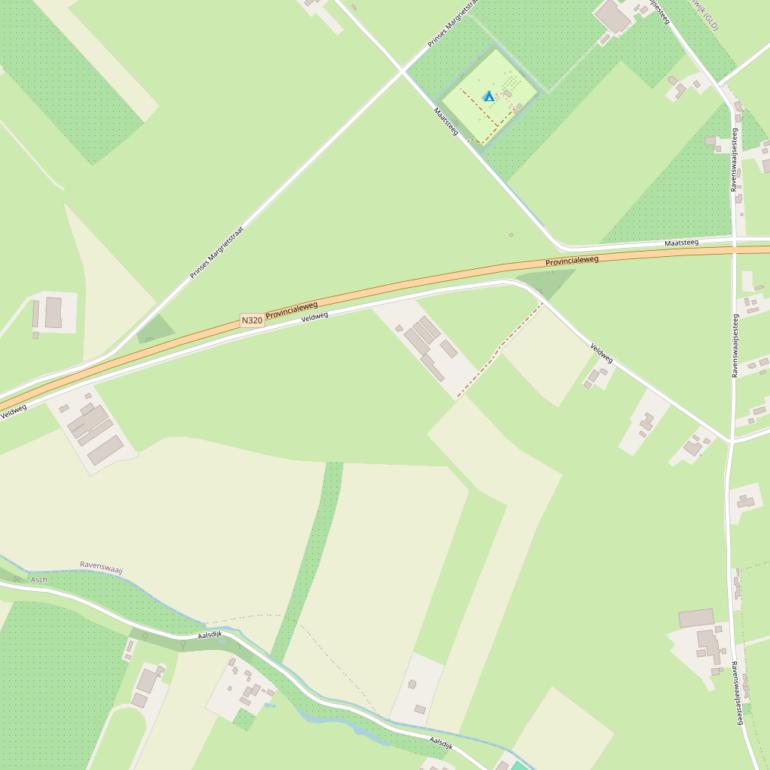 Kaart van de Veldweg.