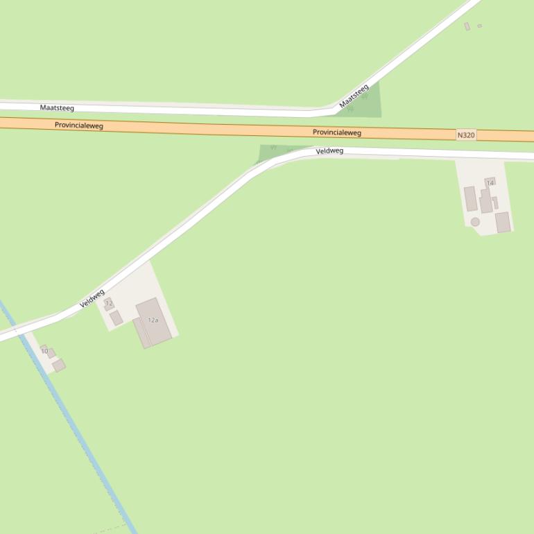 Kaart van de Veldweg.