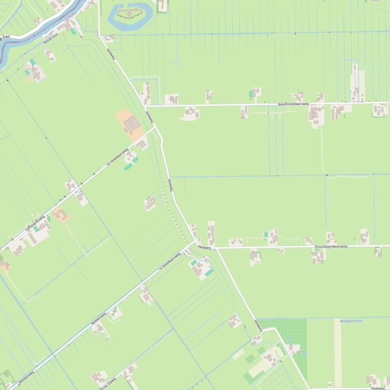 Kaart van de Veldweg.