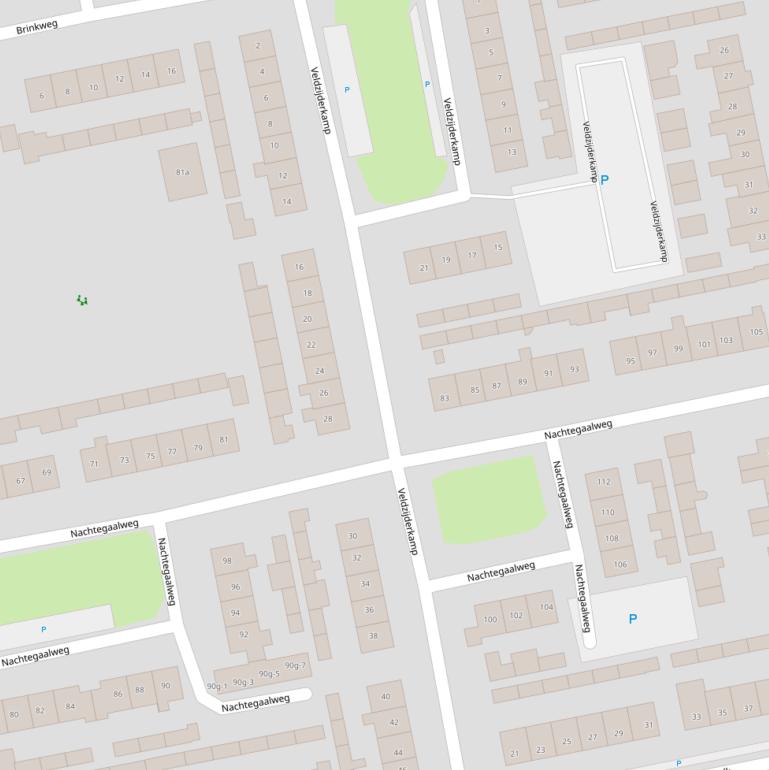 Kaart van  Veldzijderkamp.