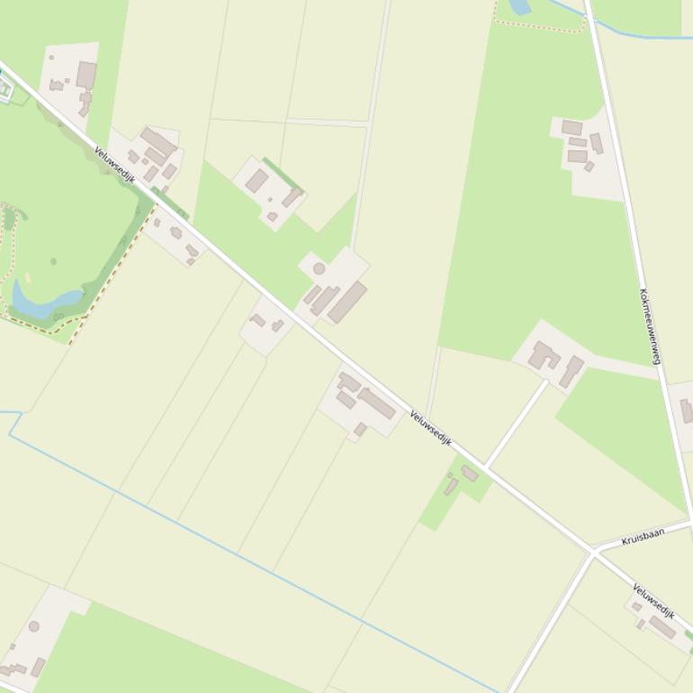 Kaart van de Veluwsedijk.