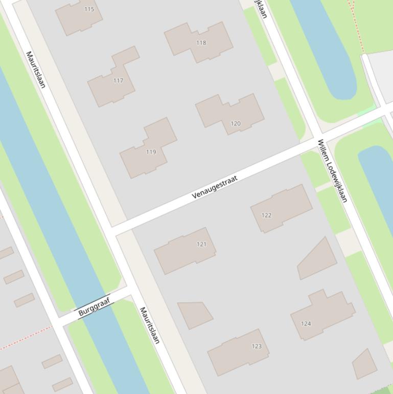 Kaart van de Venaugestraat.