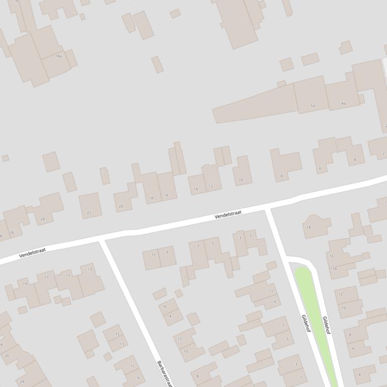 Kaart van de Vendelstraat.